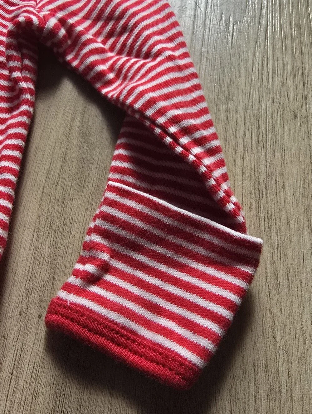 Carter's Red & White Striped Santa Onesie with Hat Newborn
